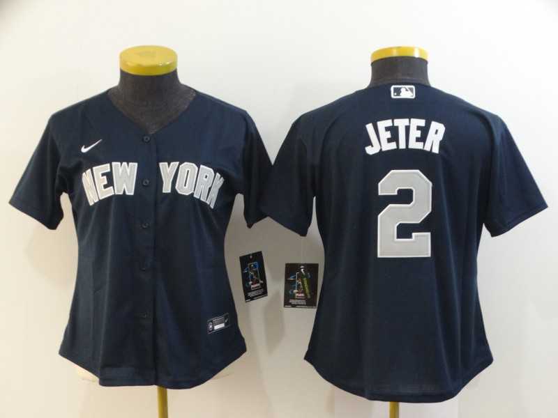 Women Yankees 2 Derek Jeter Navy 2020 Nike Cool Base Jersey,We sell and wholesale Women Yankees 2 Derek Jeter Navy 2020 Nike Cool Base Jersey on line form chian!